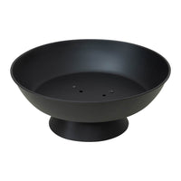 SUNJOY 22 Inch Wood Burning Firepit, Black Steel Round Backyard Fire Pit, Wood Burning Outdoor Fire Pit